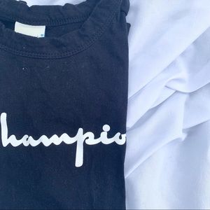 reverse weave champion tee
